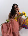 Phoolon Ki Piyali Pink Saree