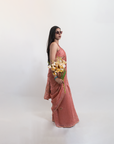 Phoolon Ki Piyali Pink Saree
