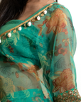 Shell Shocked Green Kaftan Suit