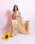 Almost Yellow Panchhi Saree