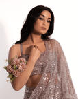 Mauve Me Crazy Pre Draped Saree