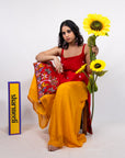 Orange Horizon Sharara Suit
