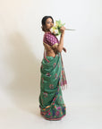 Goofy Giggle Green Saree