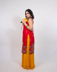 Orange Horizon Sharara Suit