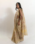 Almost Yellow Panchhi Saree