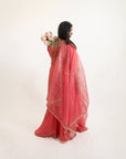 Peach Glam Sharara Suit