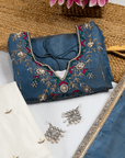 Blue Blossom Sharara Suit