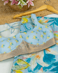 Blue-tiful Bloom Saree