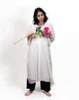 Chandni Whisper White Suit