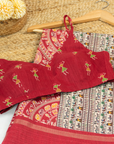 Chhupa Rustam Coral Saree