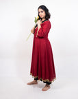 Maroon Midnight Muse Anarkali