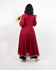 Maroon Midnight Muse Anarkali