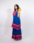 Indigo Rush Sharara Suit