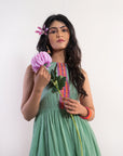 Sea Foam Breeze Sharara Suit