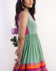 Sea Foam Breeze Sharara Suit