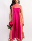 Pink Coral Ombré Cotton Suit