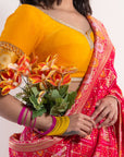 Gulaabo Gang Bandhej Saree