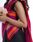 Neon Nirvana Black Saree