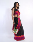 Neon Nirvana Black Saree