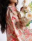 Floral Firangi Coral Kaftan