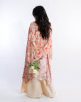 Floral Firangi Coral Kaftan