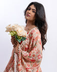 Floral Firangi Coral Kaftan