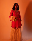 Orange Royale Gharara Suit
