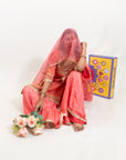 Peach Glam Sharara Suit