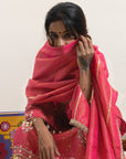 Tissue Thumka Pink Suit