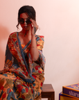 Yin Yang Kalamkari Saree