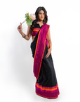 Neon Nirvana Black Saree