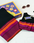 Neon Nirvana Black Saree