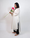 Chandni Whisper White Suit