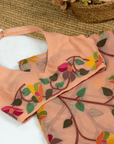 Pehli Paheli Peach Saree