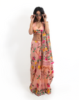 Pehli Paheli Peach Saree