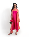 Pink Coral Ombré Cotton Suit