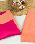 Pink Coral Ombré Cotton Suit