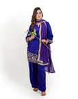 Purple Pataka Plazzo Suit