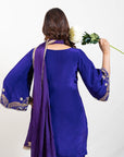 Purple Pataka Plazzo Suit