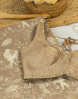 Resham Ki Khushboo Golden Saree