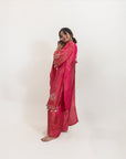 Tissue Thumka Pink Suit