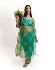 Shell Shocked Green Kaftan Suit