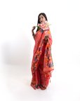 Charming Chulbuli Coral Saree