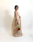 Resham Ki Khushboo Golden Saree