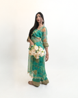 Shell Shocked Green Kaftan Suit