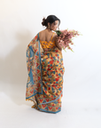 Yin Yang Kalamkari Saree