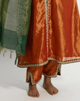 Spicy Side Up Rust Kurta Set
