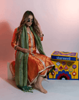Spicy Side Up Rust Kurta Set
