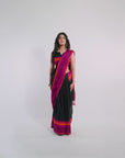 Neon Nirvana Black Saree