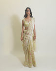 Almost Yellow Panchhi Saree